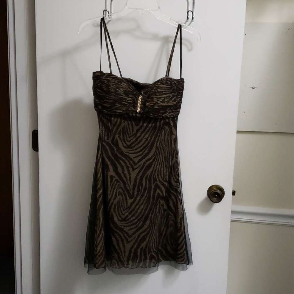 Animal Print Party Dress